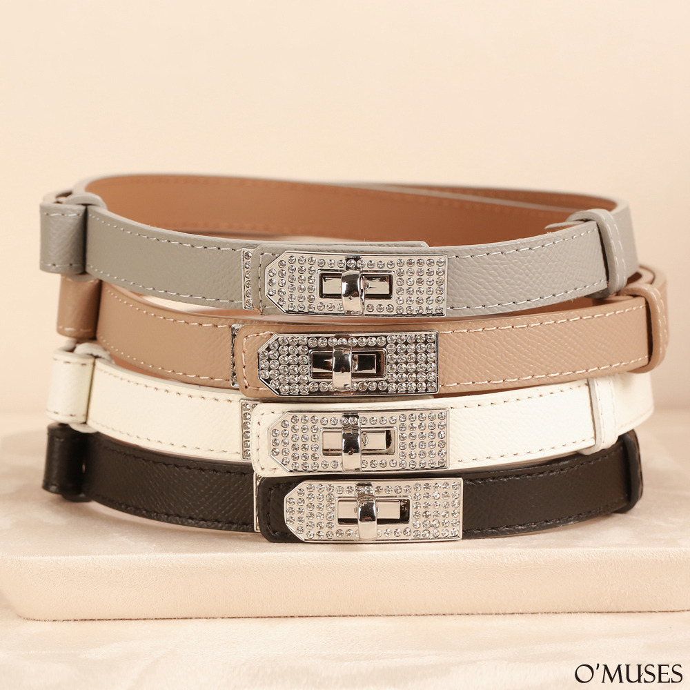 鑽石鎖釦皮帶腰帶22-888