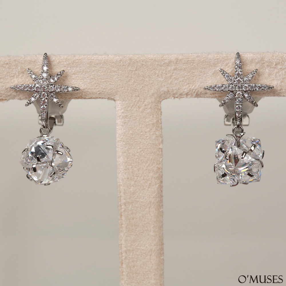 鋯石球夾式耳環21-7795