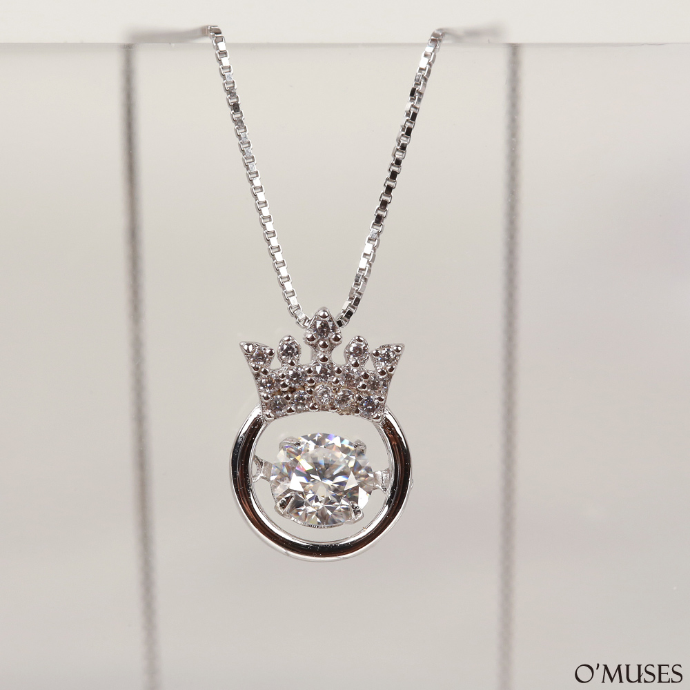 碳硅石心動項鍊21-7767